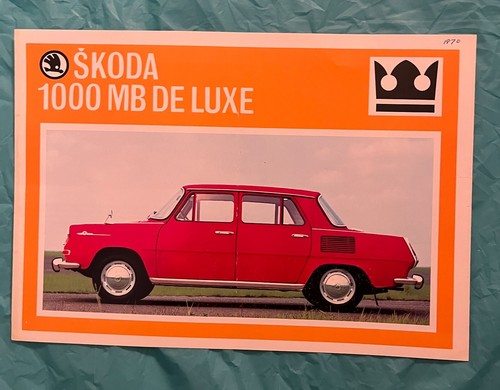1970 skoda 1000 luxe - mb, de-luxe"