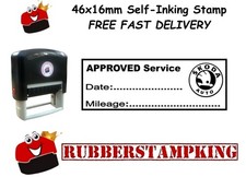 Approved Service Rubber Stamp